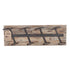 Rustic Farmhouse Wood and Metal Wine Rack